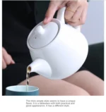 Ceramic Kettle European Style Simple White Coffee Pot Water 700-1000ml Teapot Hotel Water Ware Home Bar Decoration Drinkware