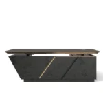 US Warehouse in Stock Adjustable Executive Desk L Shaped Desk Drawers Large Table Executive Office Desks with LED Light
