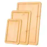 Overseas Stock Free Shipping Bamboo Cutting Board Premium Versatile Cut Board with Built-in Handle for Home Restaurant Use
