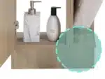 16 Inch Bathroom Vanity Sink Combo for Small Bathroom - Natural Ash – styled in a modern Living setting