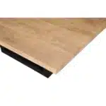 60" Solid Wood and Iron Square Dining Table – top view