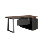 Modern Luxury Executive Desk with File Storage Cabinet L-Shaped Manager Office Furniture Durable and Easy-to-Assemble