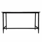 HMS 53 Black Minimalist Gaming Desk Modern Wooden Office Computer Desk Home Office Assembled Writing Desk – top view