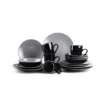 Semtember Promotion Round Kitchen Plates Set With Coffee Mug Elegant High End Microwave Oven Safe Dinnerware Sets for Home