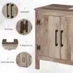 Bathroom Vanity Cabinet with Double Door – base detail