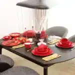 Best Selling Handcrafted Clay Designer's Unique Restaurant Tableware Ceramic Tableware Set with Tea Cup Set Dinnerware Sets