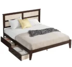 Goldoma Adjustable King Bed with Headboard and Storage Drawers
