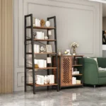 YQ FOREVER Bookshelf/ Bookcase / Display Shelf Bookshelf Wooden Panel Living Room Furniture Industrial Design Wooden and