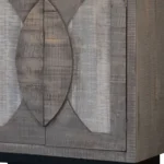 HMS 32" Gray Solid and Manufactured Wood Distressed Buffet Table Elegant Dining Room Furniture - Image 3