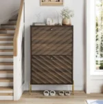 Sideboard Buffet Storage Mid-century Modern Style Solid Wood Sideboard Eco-Friendly  Design for Living Room Dining Room - Image 7