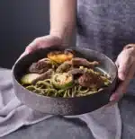 Creative Tableware Ceramic Round Bowl Soup Bowl Vegetable Bowl Rice Bowl Large Bowl Deep Dish Western Food Bowl Plate Soup