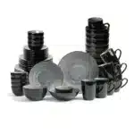 Coffee Cup Round Kitchen Ceramic Steak Dessert Salad Plate Exquisite and Unique Design Tableware Set for Festivals – angled