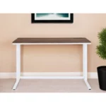 HMS 47" Brown and White Computer Desk with Stylish Writing Surface