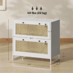 File Cabinet Storage Cabinet White – styled in a modern Office Storage setting
