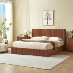 Goldoma Adjustable King Bed with Headboard and Storage Drawers – close-up detail