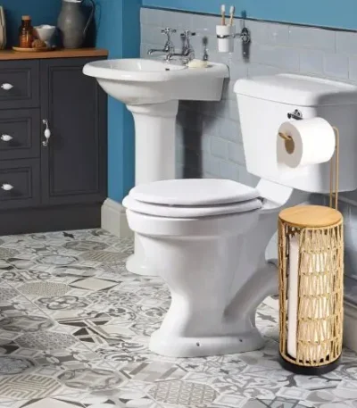 Modern Iron Toilet Paper Holder with Storage Stainless Steel Surface Finish for Kitchen and Bathroom Use
