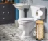 Modern Iron Toilet Paper Holder with Storage Stainless Steel Surface Finish for Kitchen and Bathroom Use