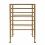 HMS 43 Extendable Modern Writing Desk with Clear and Gold Glass Wood and Metal Material – styled in a modern Writing Desks