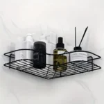 Commodity Shelf USA Stock 2pcs Wall Mounted Bathroom Shelf, Shower Caddy Rack, No Punching Triangle Storage Rack Commodity