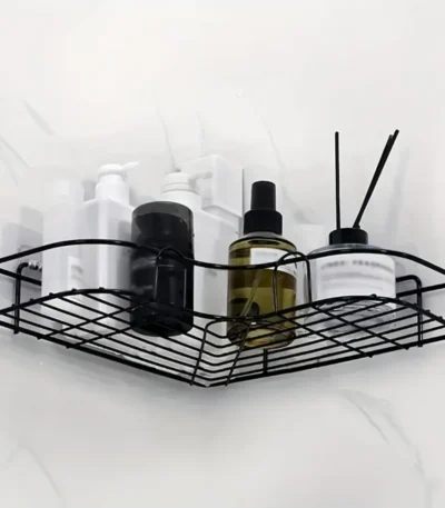 Commodity Shelf USA Stock 2pcs Wall Mounted Bathroom Shelf, Shower Caddy Rack, No Punching Triangle Storage Rack Commodity