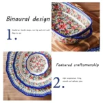 Ceramic Bakeware Bowls Polish Style Hand-painted Kitchen Tableware Salad Dessert Steak Pasta Plate Fruit Tray Decoration - Image 5