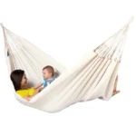 Goodwin Cotton Hammock, Brazilian Double Hammock, Soft Comfortable Fabric Canvas Hammock for Patio, Porch, Garden and
