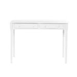 HMS Luxury White Solid Wood 43" Writing Desk with Two Drawers for Office Bedroom or CEO Office Certified Computer Table
