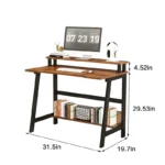 YQ FOREVER Home Office Furniture Studio Computer Desks Shelf Desk Storage Office Writing Desk PC Table – base detail