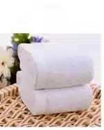 5pcs Small square towel pure cotton kindergarten white square towel foot therapy Hotel Hotel napkin small towel towels