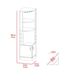 Seattle Bar Cabinet, Eight Bottle Cubbies, Two Large Open Shelves - Image 4