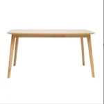 Goldoma Mid-Century Modern Rectangular Dining Table – Walnut – styled in a modern Rectangular Dining Tables setting