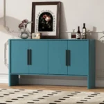 Retro Side Cabinet FCJ Large 4-Door Storage Sideboard
