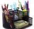 Sharkbang Large Capacity 9 Cell Metal Desk Organizer Mesh Desktop Pencil Pen Sundries Badge Holder Storage Box Stationery