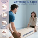 Queen hybrid mattress with pocket coils and CertiPUR-US certified foam - 10 inch medium firmness from Goldoma