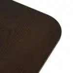 63'' Square Modern Dining Table – Walnut Wood for 6 People – top view