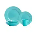 20 Sets of Luxurious Coarse Earthenware Tableware Green Plates Ceramic Tableware Soup Bowls Coffee Cups Wedding Tableware
