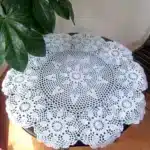 Handmade Crochet Coasters Cotton Lace Cup Mat Placemat 60/70/ 80/ 90 CM RD Shabby Chic 4 Sizes Vintage Crocheted Tablecloth