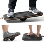 360 Degree Wobble Balance Board for Adults - 2-in-1 Double-Sided Anti-Fatigue Mat & Stability Trainer for Standing Desk