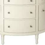 HMS 41 Five-Drawer Sideboard Modern Traditional White Solid Teak Wood for Living Room Dining Kitchen Use - Image 6