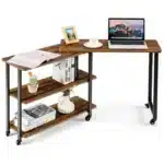 360-Degree Free Rotating Multi Functional Mobile Office Desk Computer Desk – top view