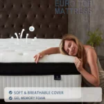 14-inch queen hybrid mattress with individually wrapped pocket springs medium firm bed-in-a-box