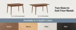 Solid walnut extendable dining table - mid-century modern oval table seats 4-8, seamless extension mechanism