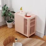Metal Sideboard Storage Cabinet with Adjustable Shelf and  Two Door for Dining Room, Kitchen, Living Room - Image 2