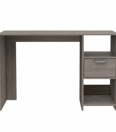HMS 43" Light Gray Melamine Computer Desk Traditional Modern Rustic Office Furniture Steel Construction Office Building