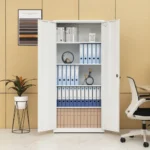 High Storage Home Office Design FCJ File Cabinet with 2 Doors and 4 Partitions to Separate 5 Storage Spaces – close-up detail