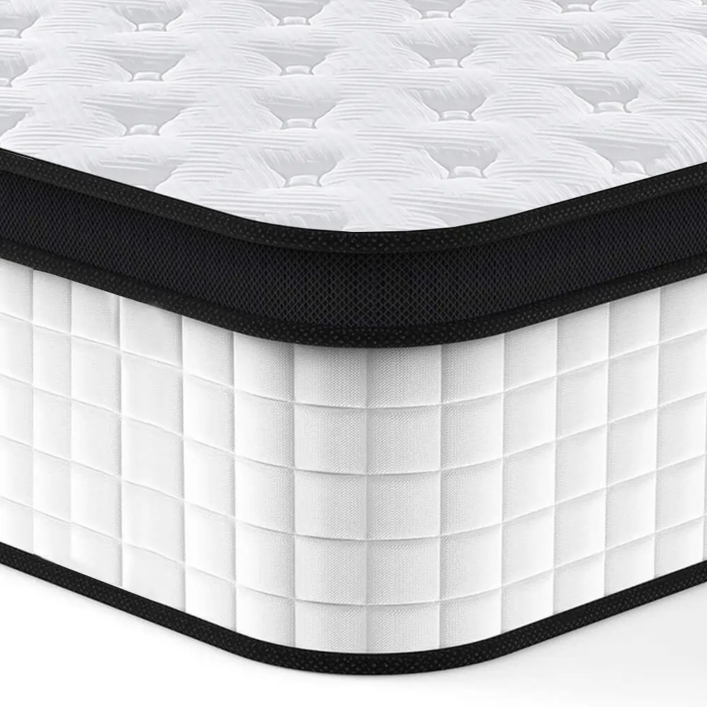 Hbb0a78e6649444569983364c576dae92X.webp Goldoma 12-inch hybrid mattress with pocket springs and memory foam in medium firmness, breathable knitted fabric cover