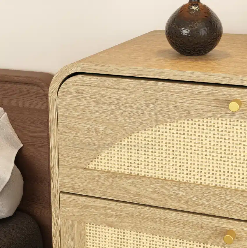 Natural Finish 8-Drawer Solid Oak Dresser