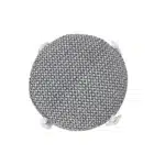 Goldoma 18" Black Cotton Cylinder Geometric Pouf Ottoman - Tufted Square Ottoman with Storage, Foldable Foot Rest and Extra
