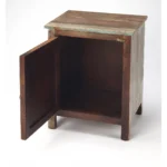 HMS 18" Extendable Brown Traditional Accent Cabinet Classic Antique Sideboard for Living Room As a Wine Storage Furniture - Image 3