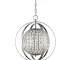 Olivia 1-Light Polished Nickel Crystal Globe Pendant by HMS Elegant Chandelier or Pendant Light